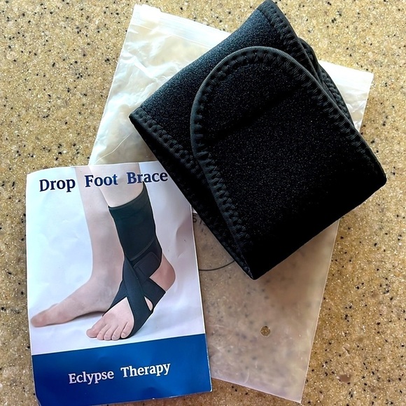 Brand New AFO Foot Drop Ankle Brace Black Neoprene Right Foot Walking Support - Picture 13 of 13